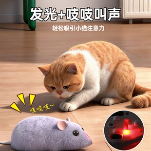 2025年新款网红电动遥控小老鼠3到6岁5儿童4彷真会动的老鼠车玩具