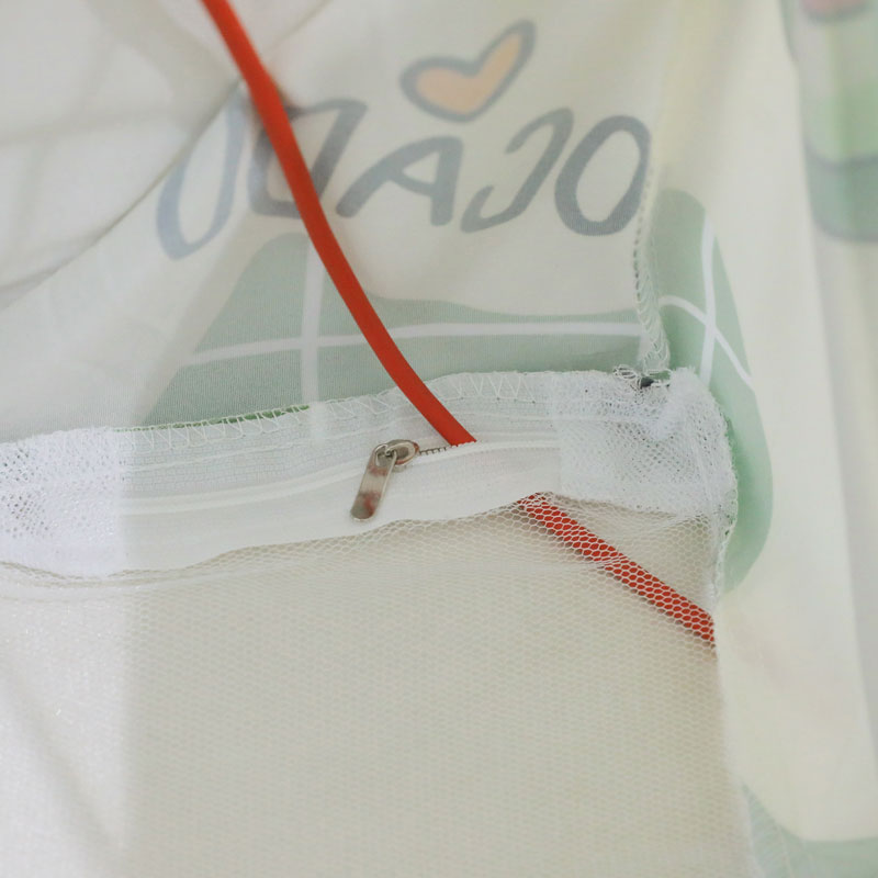 免安装蒙古包蚊帐折叠家用三开门全底儿童防摔1.5回底1.8m公主2.0