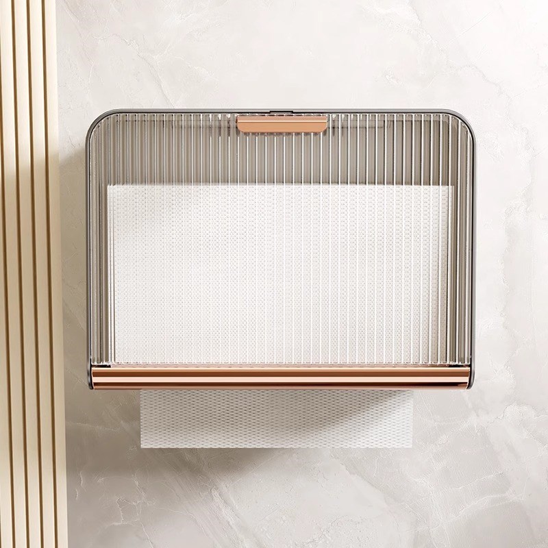 免打孔卫生间酒店擦手纸盒挂壁式厨房抽纸巾盒箱浴室擦手纸巾架