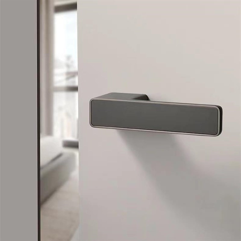 意式极简门锁室内卧室房门锁现代简约门把手静音磁吸门锁家用套装