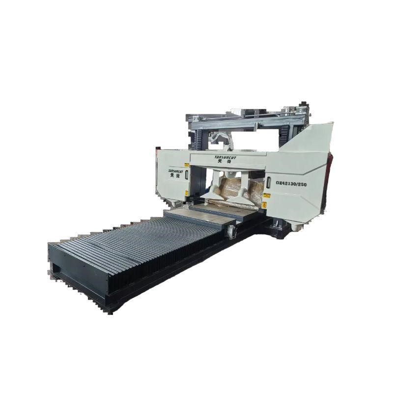 大型卧式平卧两用旋转高速数控带锯床石墨坩埚发泡砖冒口铸铝非标