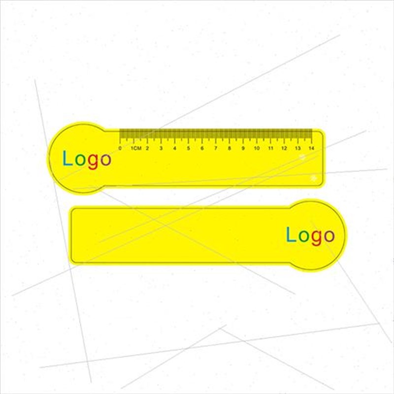 广告尺子定制学生卡通尺子定做印刷logo书签尺订做pp塑料宣传尺