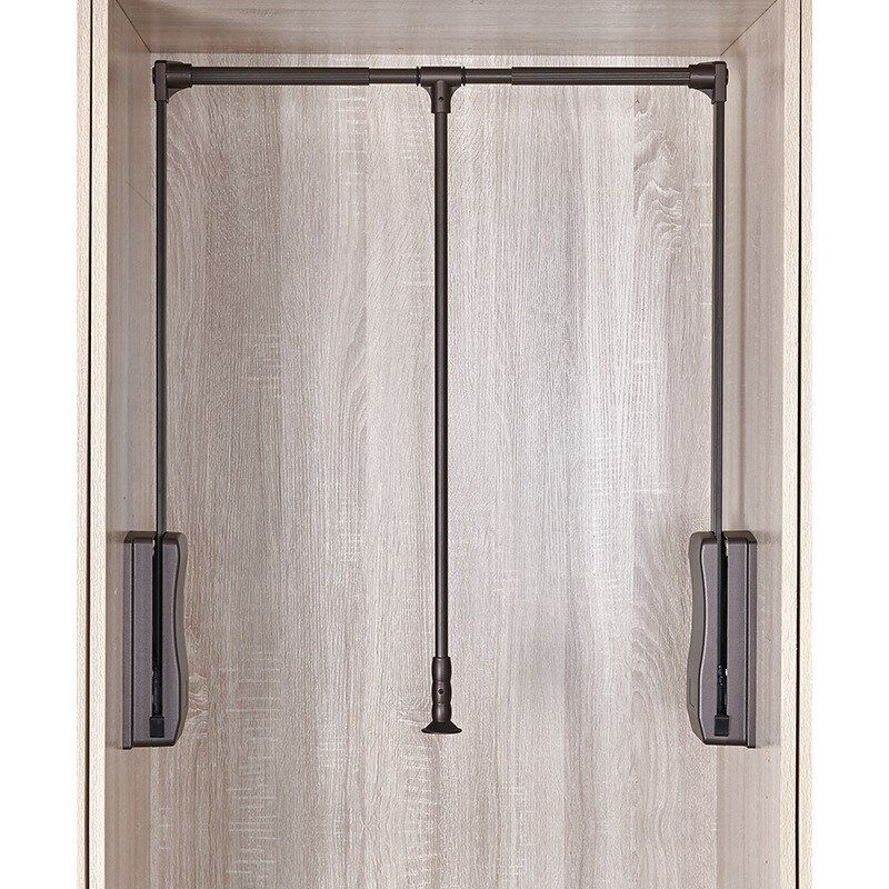 衣柜升降高柜挂衣杆缓冲拉杆升降衣架自动回位下拉式晾衣杆,家装主材,智能晾衣架,淘宝优惠券,粉丝福利购,淘宝优惠卷