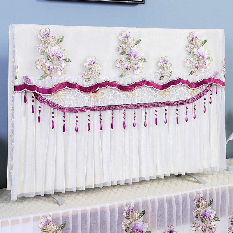 电视机防尘罩60寸65寸70寸挂式曲面开机不取新款液晶电视罩盖布巾