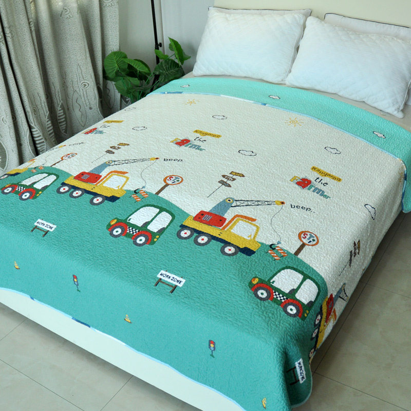 全棉卡通纯棉双面夹棉厚床单绗缝床盖单件儿童学生单人床贴身炕单,床上用品,床单,淘宝优惠券,粉丝福利购,淘宝优惠卷
