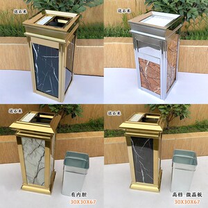 酒店垃圾桶大堂立式不锈钢带烟灰缸商用宾I馆走廊ktv电梯口果皮箱
