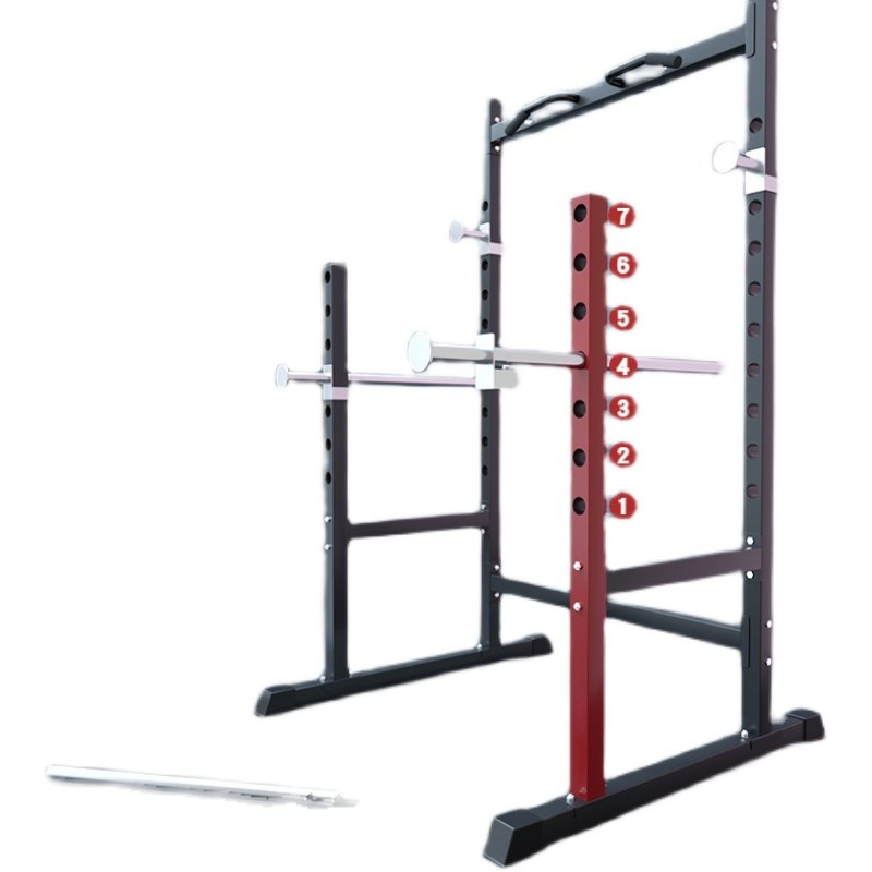 多功能半框式深蹲架举重床家用卧推架杠铃架专业商用健身器材单人
