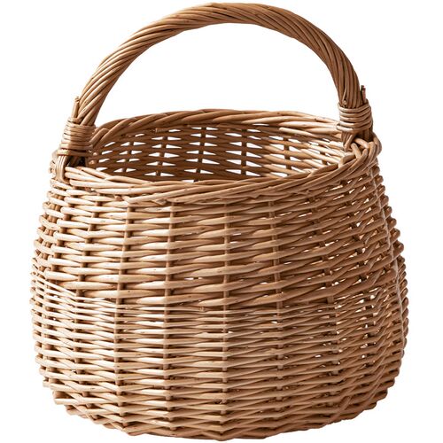 手工柳编藤编野餐篮手提编织购物篮家用水果篮子竹篮收纳筐小篮子