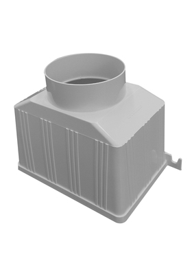 PVC方型110雨水斗160下水管排水250集水落水漏斗屋面200桥梁水斗