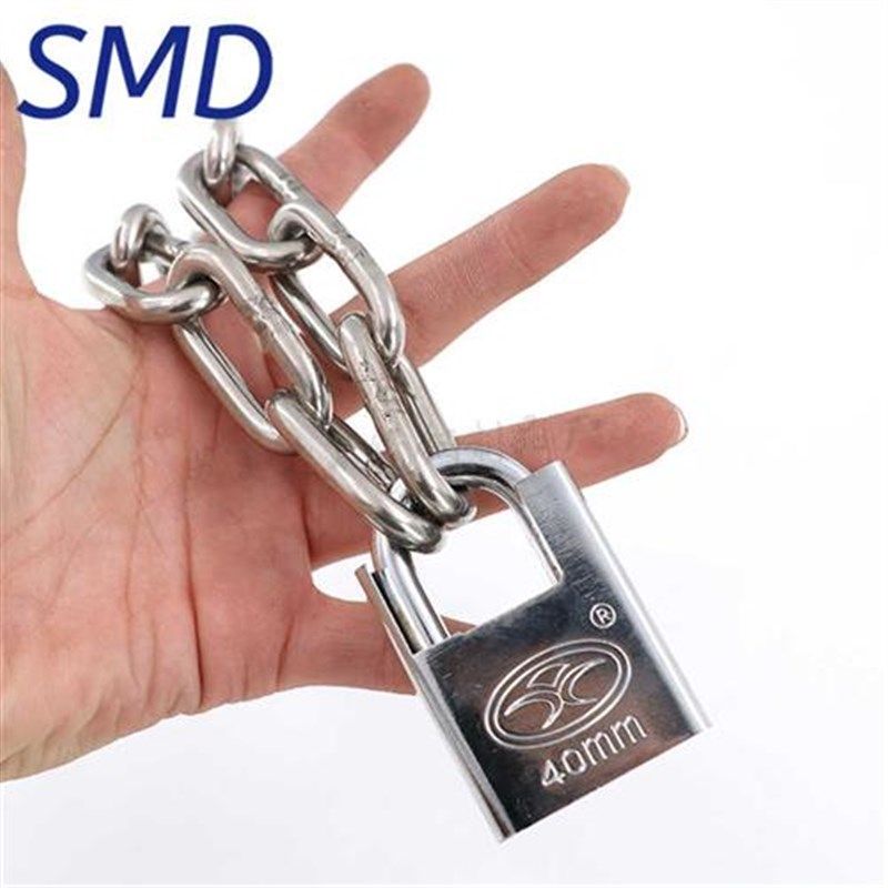 加粗304不锈钢链条锁家用防剪防盗车锁电动车自行车锁铁链子门锁,基础建材,自行车锁,淘宝优惠券,粉丝福利购,淘宝优惠卷