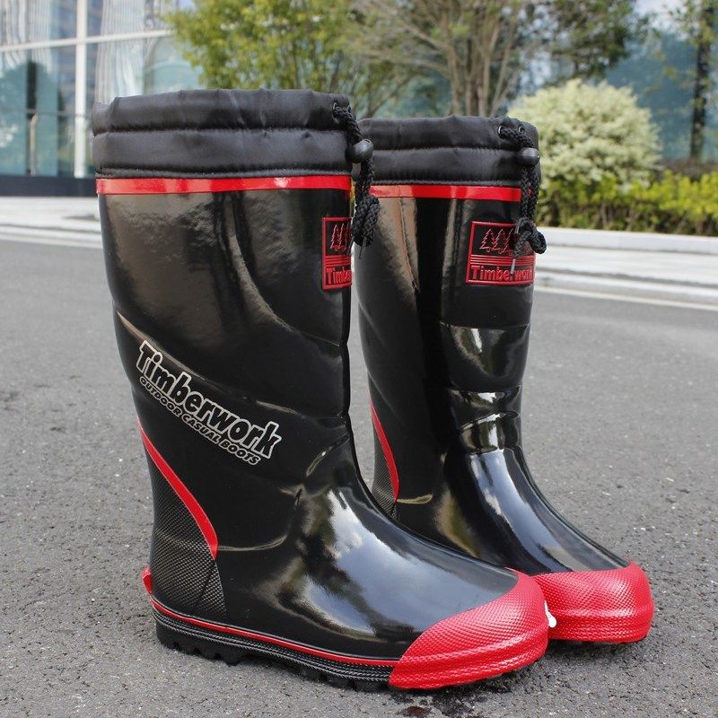 男款中高筒加大加肥特大码50码雨鞋防滑胖子穿超大筒围雨靴水靴