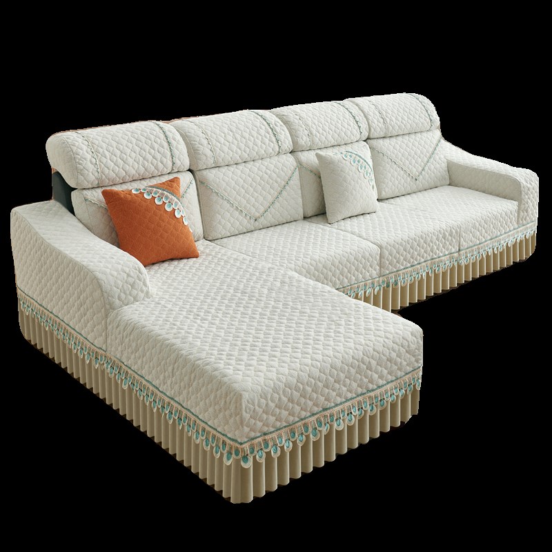 高端沙发套罩2024新款三位一妃7字型四人座直排u形定做全包订做