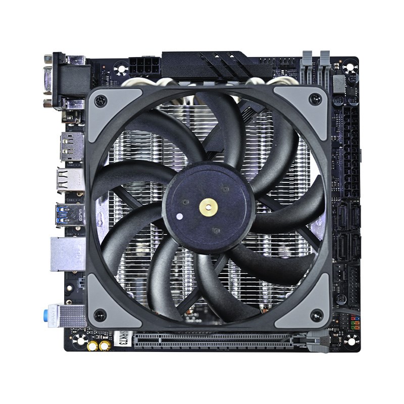 尔英散热器itx下压式六铜管风冷cpu台式机电脑主板1700规格静音