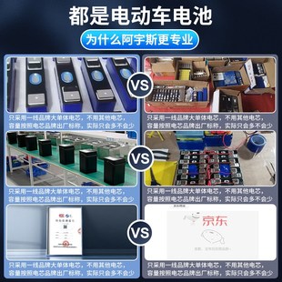 直上 C65大容量48v 适用于九号电动车c90锂电池新C系C40 C65Lite