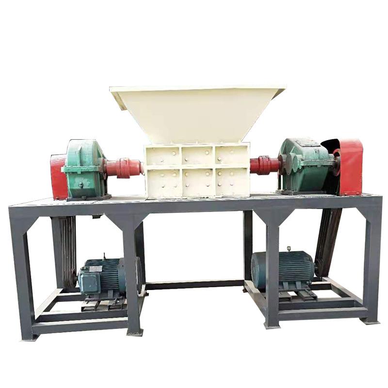 800型橡胶轮胎撕碎机废旧海绵衣服双轴撕碎机 小型塑料骨头撕碎机