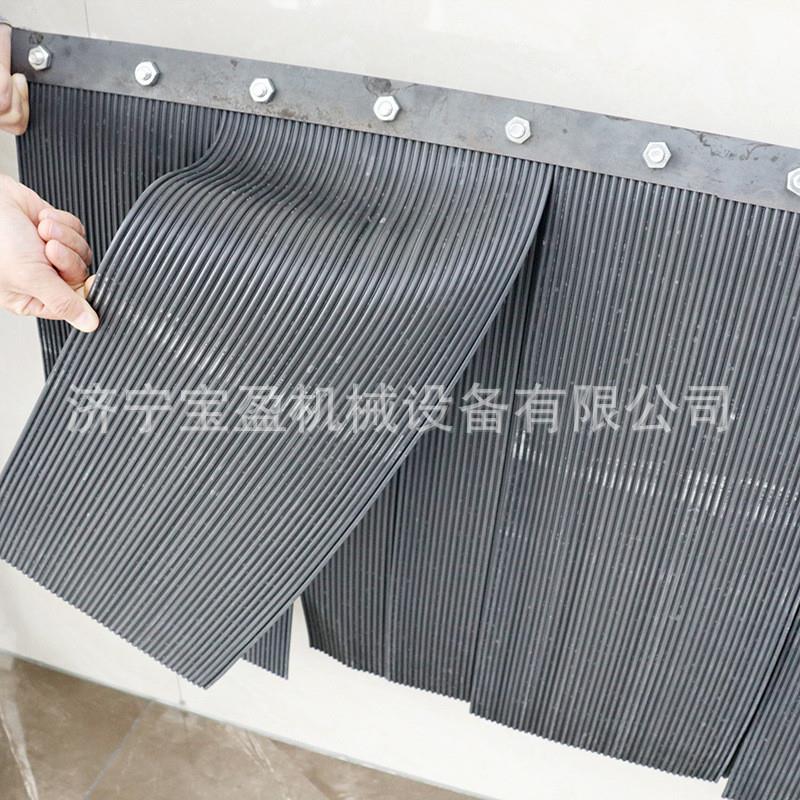 矿用PVC挡尘帘 拼装式聚氨酯导料槽防尘挡料1200*800橡胶防尘帘