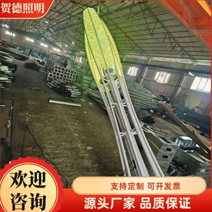 大型不锈钢雕塑户外异形创意公园小区钢结构芙蓉花灯景观灯工厂