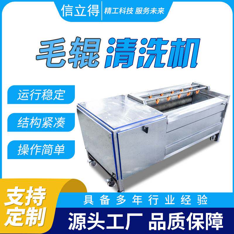 土豆山药棍毛辊清洗机 去皮去泥商用洗菜机 猪头去毛清洗机