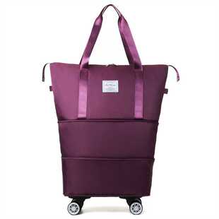 牛津布大容量带轮子旅行包可扩容万向轮行李收纳袋准宝妈待产包