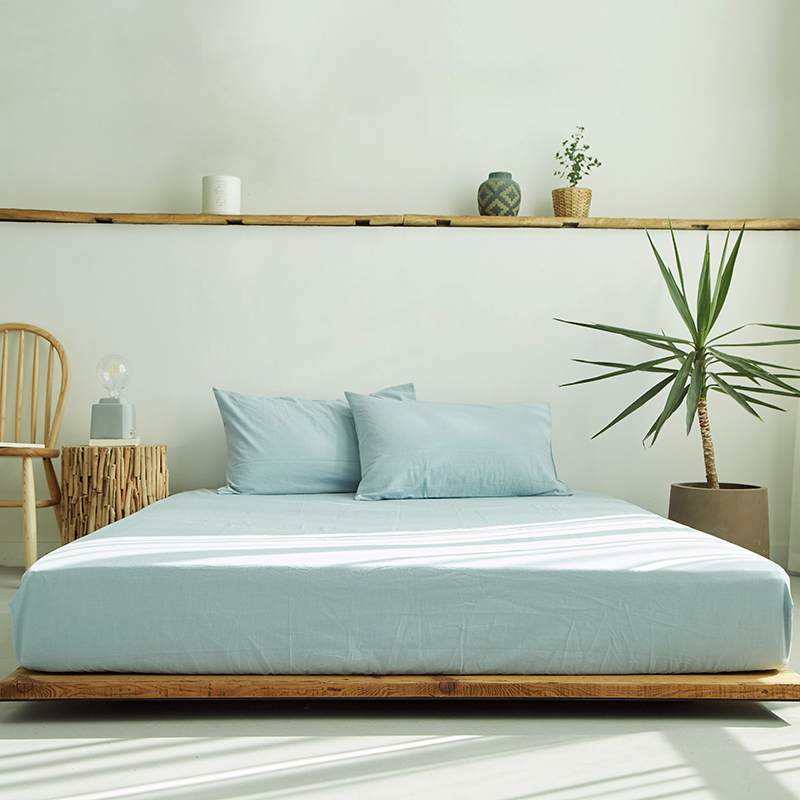 定制全棉床笠单件针织天竺棉席梦思纯棉床单防滑固定床垫保护套罩