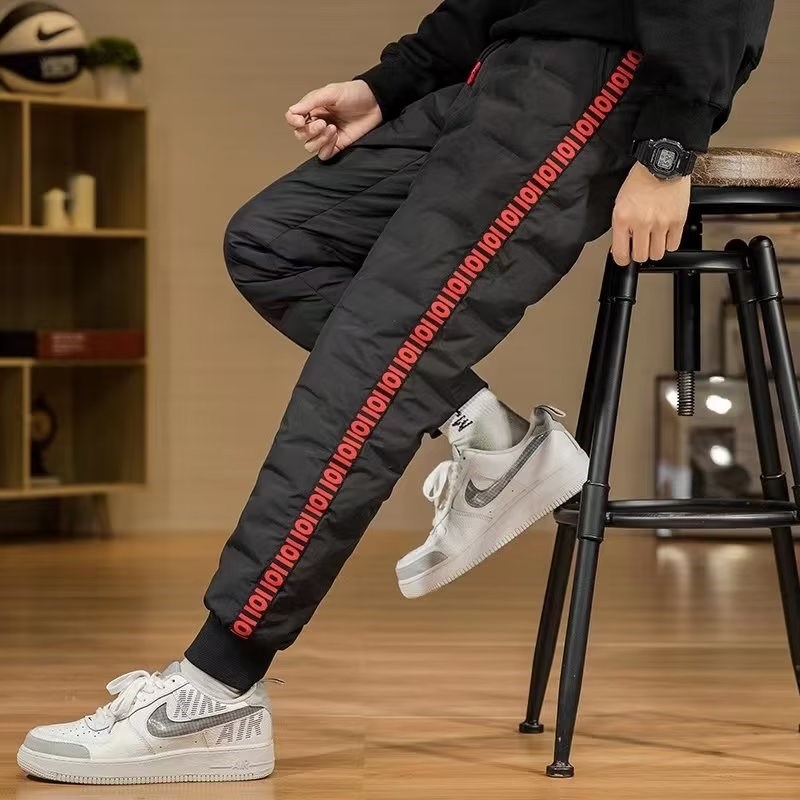 秋冬羽绒裤外穿雪乡旅游保暖装备男女零下30-40度滑雪防寒冲锋裤