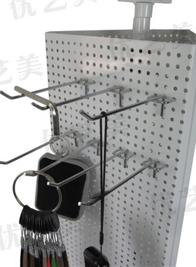 优艺美饰品展示架 旋转展示架 金属铁艺洞板展架 冰箱贴磁铁货架