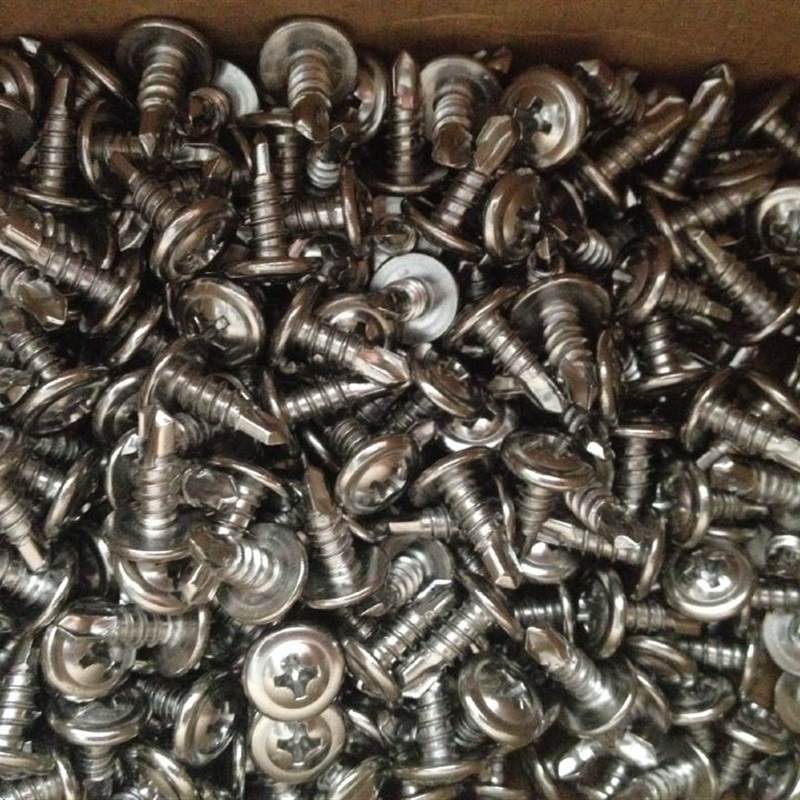 M4.8 410不锈钢大扁头圆头华司钻尾螺钉\自攻自钻螺丝\燕尾螺丝钉