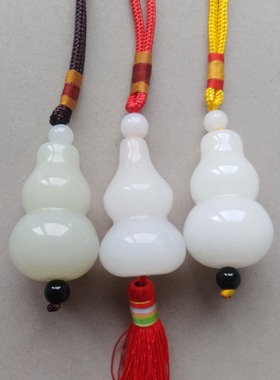 吉祥招财平安 白玉葫芦挂件 手把件 随身家居饰品摆件装饰送礼