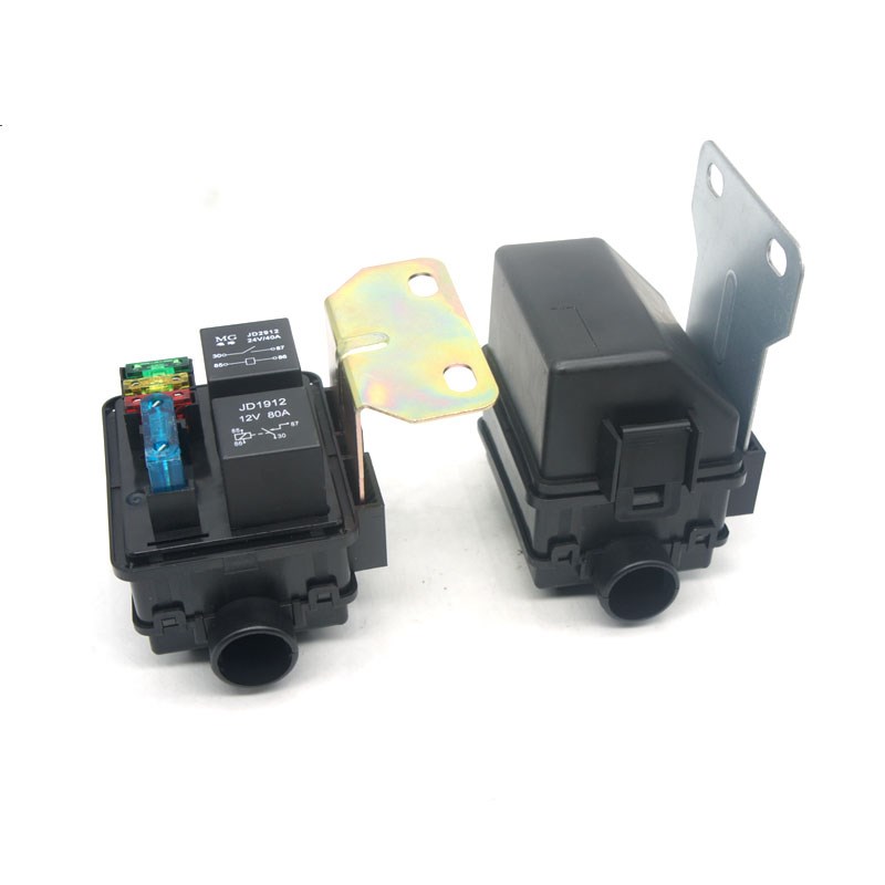 汽车越野车射灯长条灯改装2路12V24V40A80A大电流电源控制保险盒