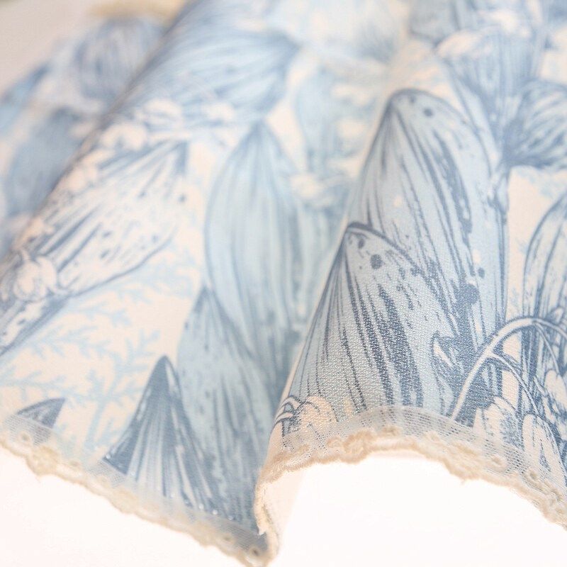 田园半帘免打孔小窗帘短窗帘卧铃兰布帘厨房帘小窗户咖啡帘短帘子,居家布艺,成品窗帘,淘宝优惠券,粉丝福利购,淘宝优惠卷