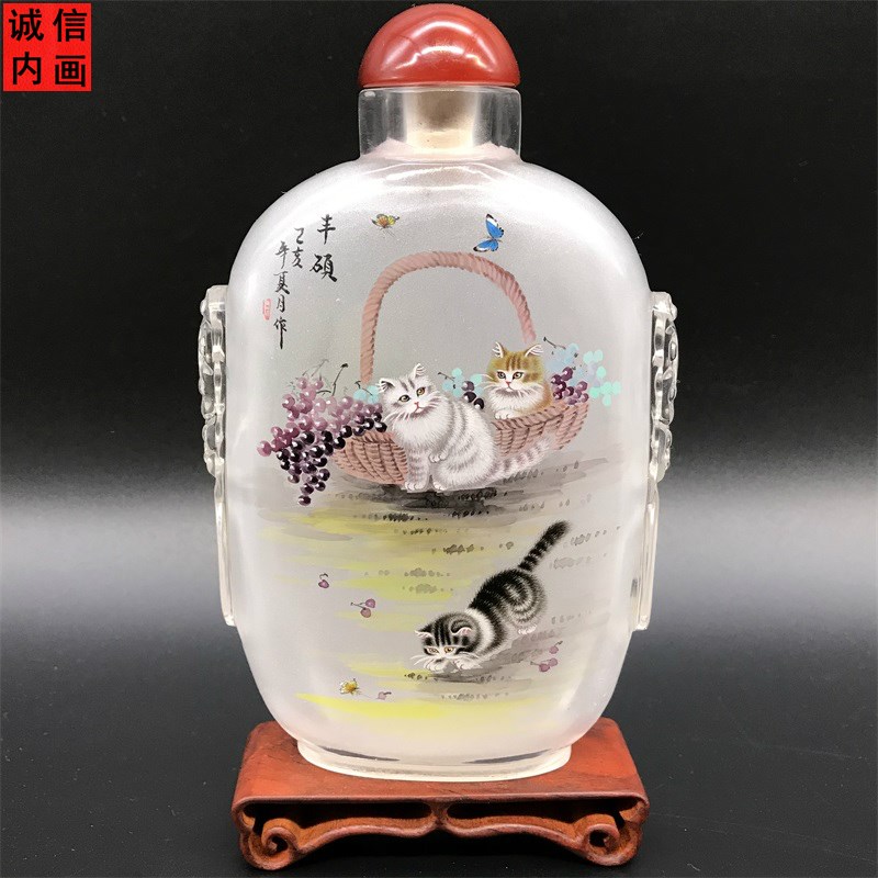 衡水中国风特色工艺品纯手工 手绘 鼻烟壶内画 商务收藏出国礼品