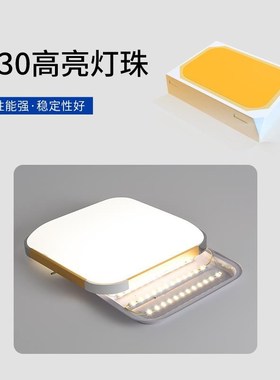 led灯条长条灯带卧室灯客厅吸顶灯替换灯芯灯板灯盘三色变光贴片