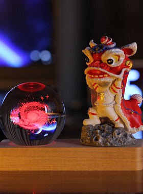 生日礼物宇航员毕业纪念礼品醒狮摆件小夜灯女送男孩子同学男朋友