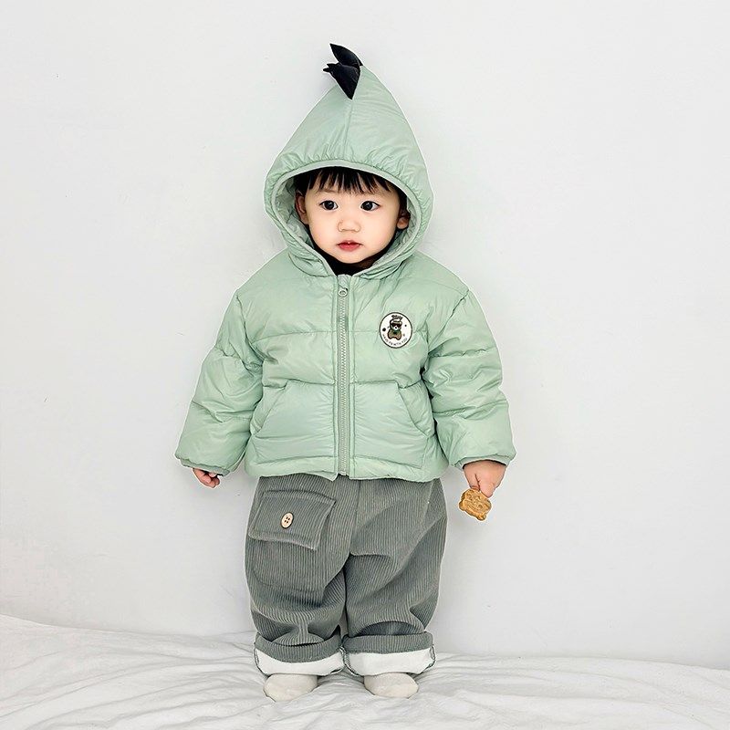 婴儿冬装卡通保暖羽绒服外套男童加绒打底衫女宝宝加厚休闲裤套装,童装/婴儿装/亲子装,羽绒服,淘宝优惠券,粉丝福利购,淘宝优惠卷