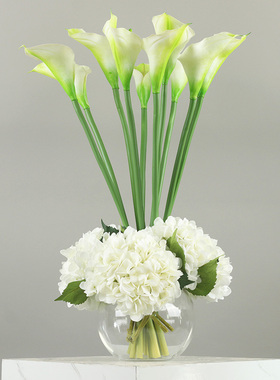 北欧风桌面花瓶花艺摆件售楼样板间客厅酒店家居玻璃花器装饰摆设