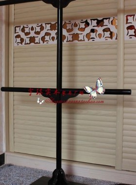 实木黑色服装展示架日式衣架和服架衣帽架韩汉服衣架可定制