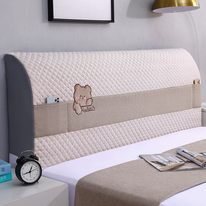 2023新款床头套罩全包防尘加厚床靠背防尘保护盖布加高加厚可拆洗,居家布艺,床头罩,淘宝优惠券,粉丝福利购,淘宝优惠卷