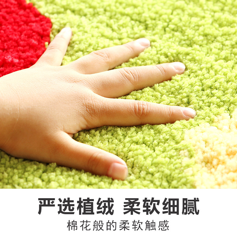 简约绒毛吸水地垫浴室防滑垫卫生间门口脚垫厕所地毯家用卧室门垫,居家布艺,家用脚垫,淘宝优惠券,粉丝福利购,淘宝优惠卷