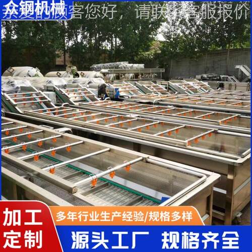 厂家直销全自动气翻浪BJS式 泡清洗机型果蔬清洗机 现货大出售