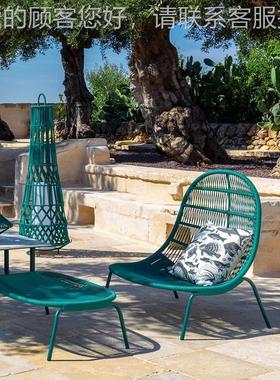 外懒人躺椅阳户台16560桌椅蛋形椅编藤露花天室园外庭院阳光房酒