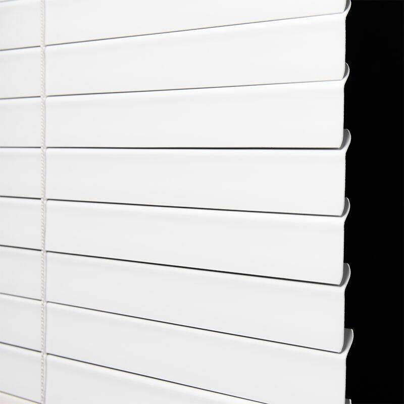 免打孔百叶窗帘L型PVC百叶帘公室遮光卷帘厨房浴室拉珠升降帘