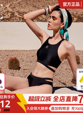 BE范德安时尚系列分体泳衣三角女黑色小胸性感聚拢度假高级感玩水