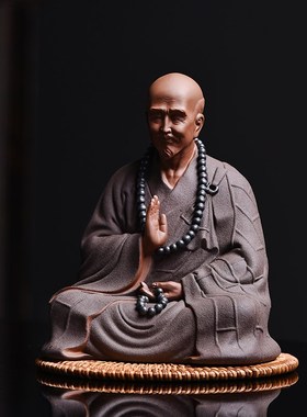 陶瓷李叔同弘一法师摆件中式家居书房工艺品人物装饰玄关创意摆设