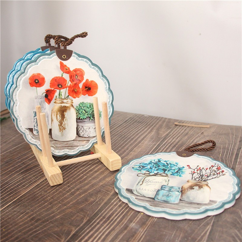 家用圆形欧式陶瓷防烫餐垫隔热垫砂锅热锅垫盘垫餐盘垫