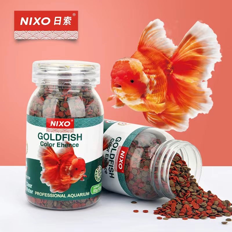 NIXO日索鱼食原生鱼孔雀贴片鱼慈鲷灯科金鱼兰寿七彩神仙鱼饲料