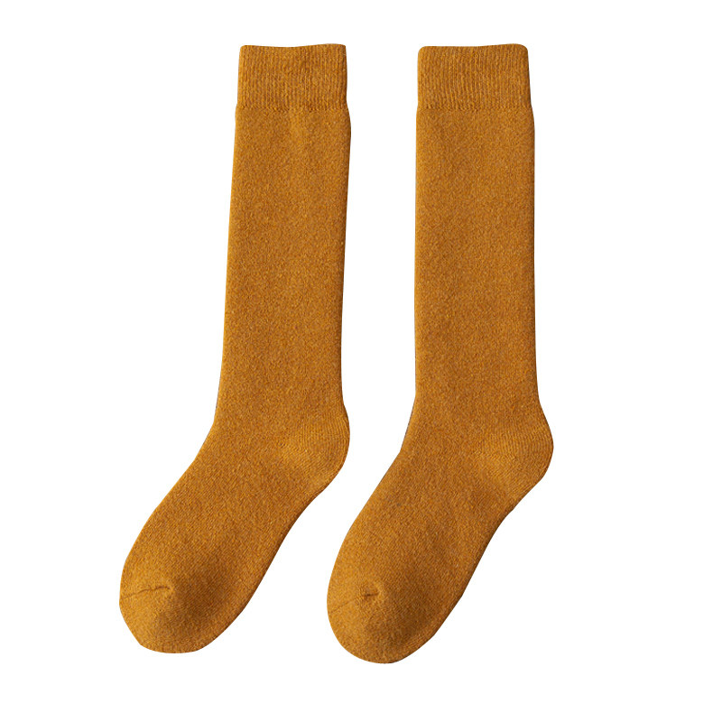 袜子女纯棉冬季加厚毛圈及膝高帮小腿保暖袜黑色长筒毛巾女袜,女士内衣/男士内衣/家居服,长筒袜,淘宝优惠券,粉丝福利购,淘宝优惠卷