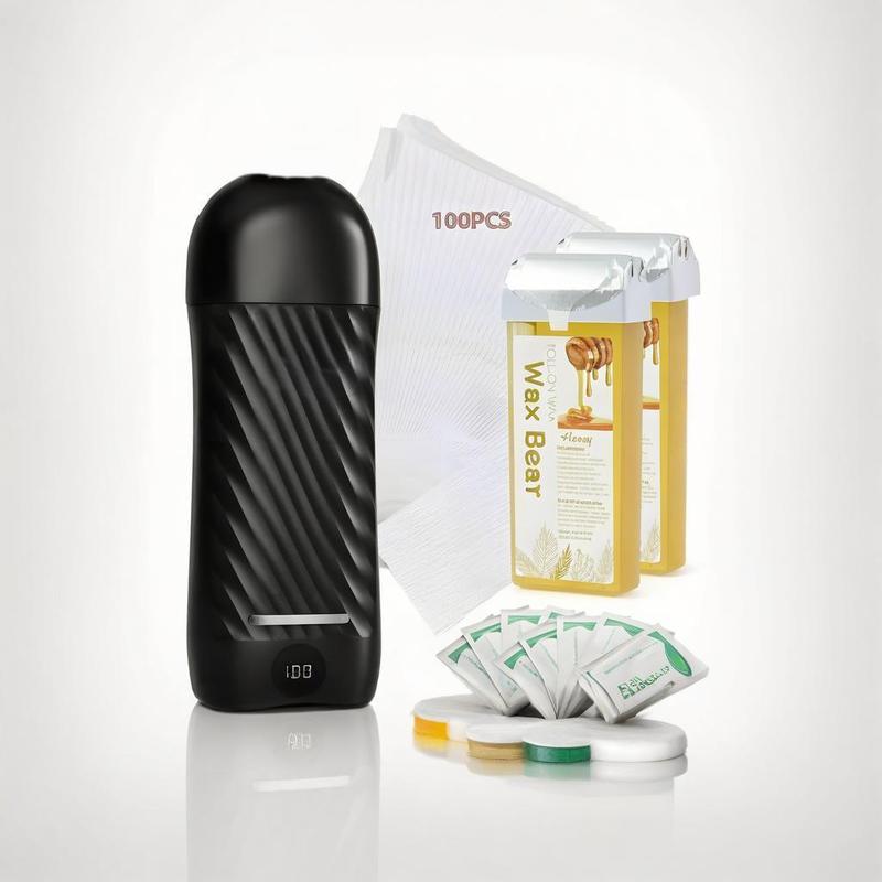 小巧高温蜡疗机融化滚筒蜡条加热器可温控小型脸部家用脱毛仪