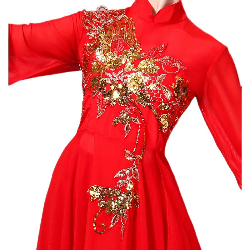 跳广场舞服装女新款套装2021中老年中国风秧歌舞蹈服扇子舞演出