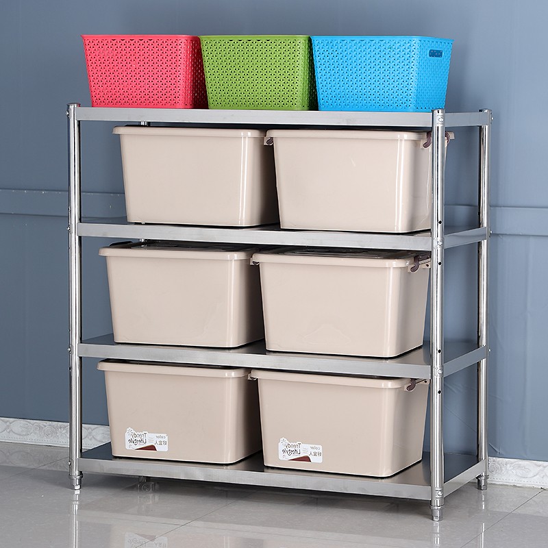 304不锈钢仓储货架仓库地下室冷库商用酒店厨房置物架储物架定做