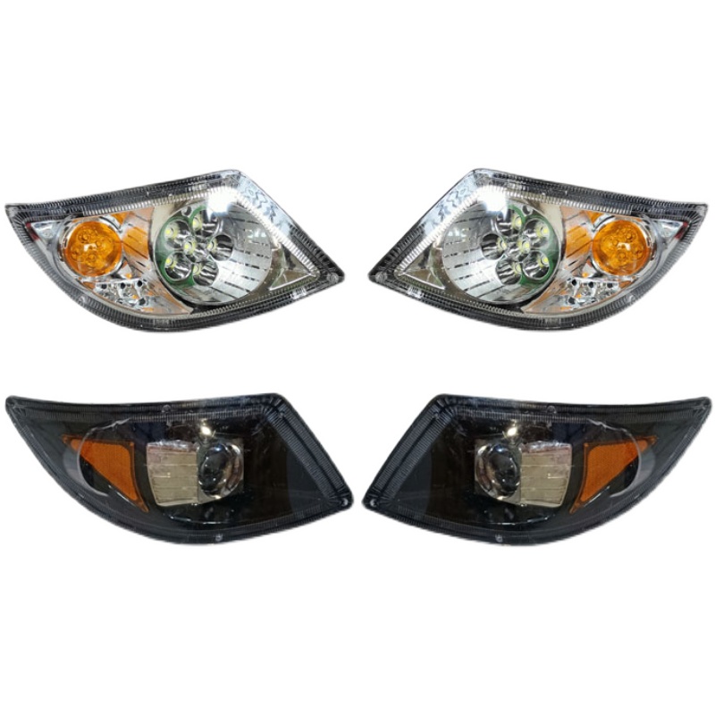 电动三轮车宝马款大灯四轮车兰慧宝贝前大灯全封闭篷车LED前大灯